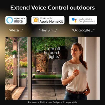 Philips Hue Fixed Matt Picture Frame Mains-powered LED Outdoor Lantern Wall Light 1150lm (Dia)14cm 5 Philips Hue Fixed Matt Picture Frame Mains-powered LED Outdoor Lantern Wall Light 1150lm (Dia)14cm - Image 3