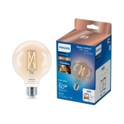 Philips PhilipsSmart E27 60W LED Cool White & Warm White Globe Dimmable Filament Smart Light Bulb
