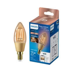 Philips PhilipsSmart SES 25W LED Cool White & Warm White C35 Dimmable Filament Smart Light Bulb