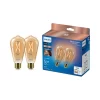 Philips WiZ E27 50W LED Cool White & Warm White ST64 Filament Smart Light Bulb, Pack Of 2 2 Philips WiZ E27 50W LED Cool White & Warm White ST64 Filament Smart Light Bulb, Pack Of 2 -Professional Electrical Lighting Store philips wiz e27 50w led cool white warm white st64 filament smart light bulb pack of 28719514372641 02c bq