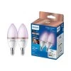 Philips WiZ SES 40W LED Cool White, RGB & Warm White Candle Smart Light Bulb, Pack Of 2 2 Philips WiZ SES 40W LED Cool White, RGB & Warm White Candle Smart Light Bulb, Pack Of 2 -Professional Electrical Lighting Store philips wiz ses 40w led cool white rgb warm white candle smart light bulb pack of 28719514372726 02c bq
