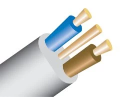 Prysmian 6242Y 1.5mm² Grey Twin & Earth Cable, 50m