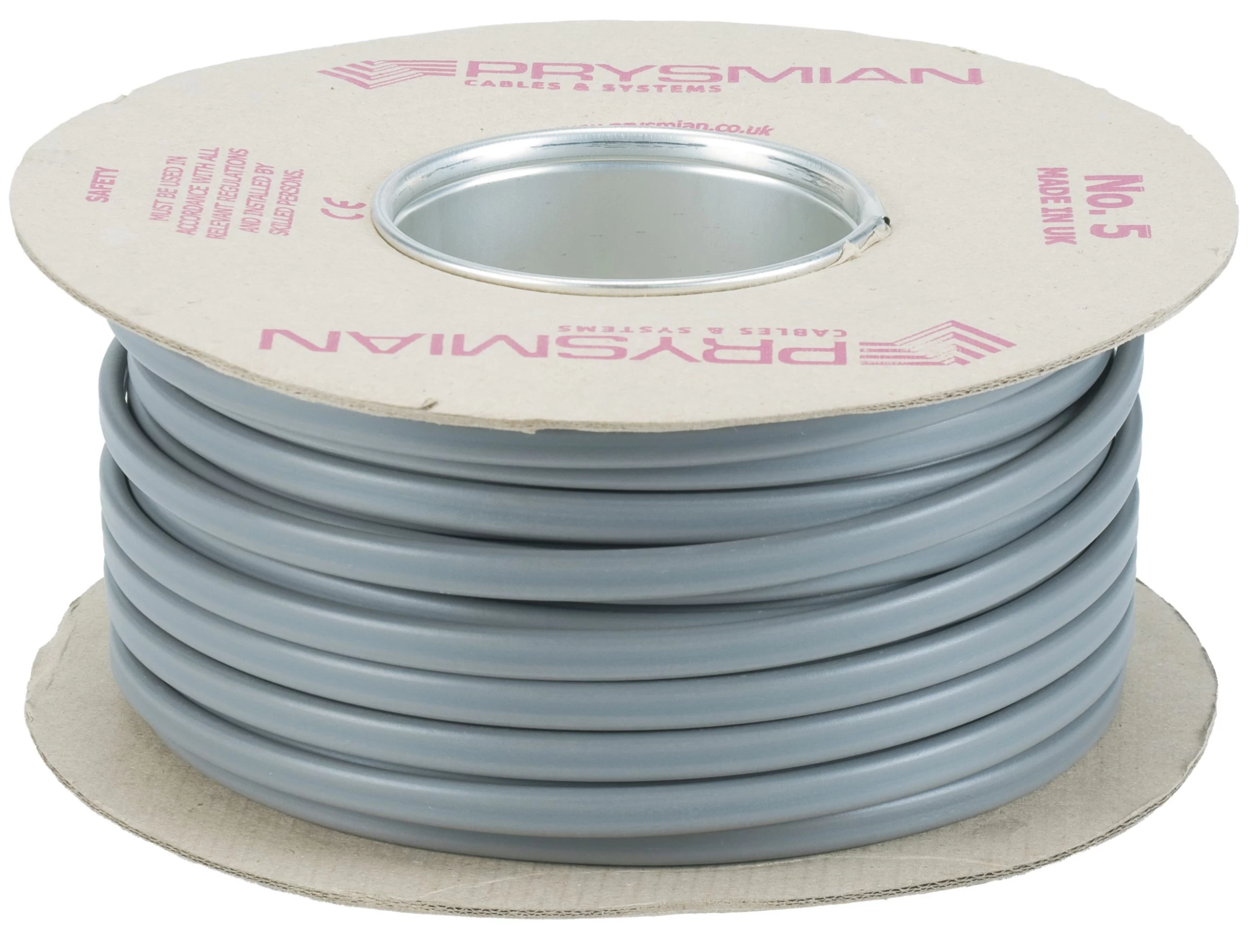 Prysmian 6242Y 2.5mm² Grey Twin & Earth Cable, 50m 3 Prysmian 6242Y 2.5mm² Grey Twin & Earth Cable, 50m