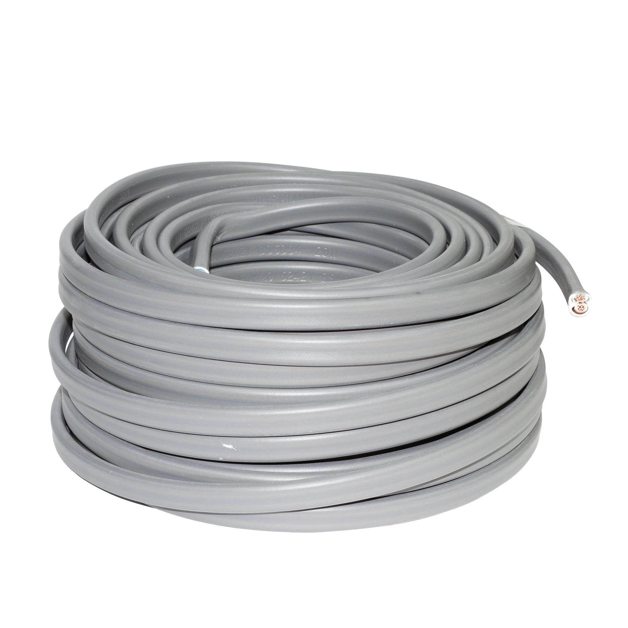 Prysmian 6242Y 4mm² Grey Twin & Earth Cable, 25m 4 Prysmian 6242Y 4mm² Grey Twin & Earth Cable, 25m - Image 2