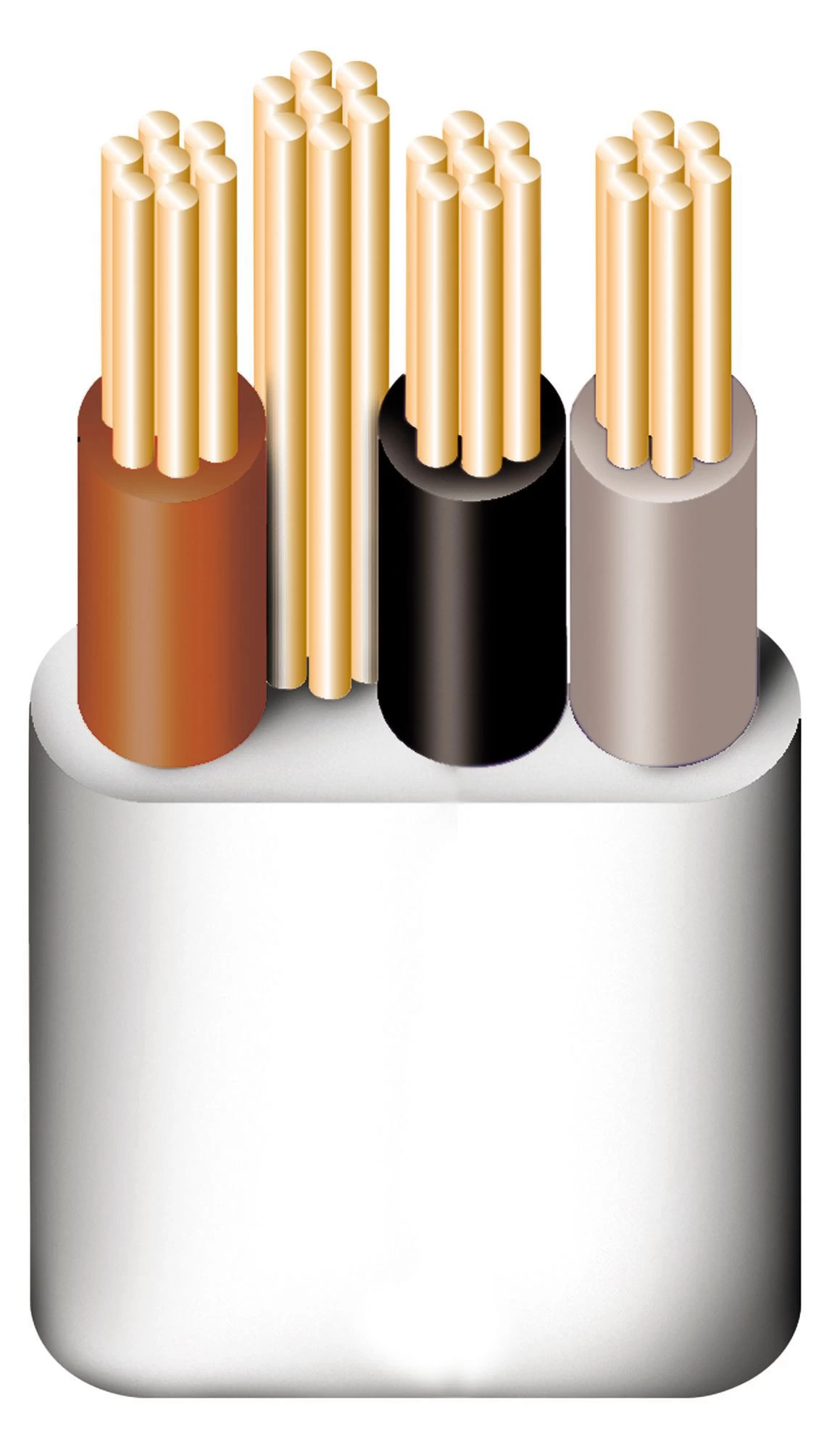 Prysmian 6243YH 1mm² Grey 3 Core & Earth Cable, 50m 3 Prysmian 6243YH 1mm² Grey 3 Core & Earth Cable, 50m