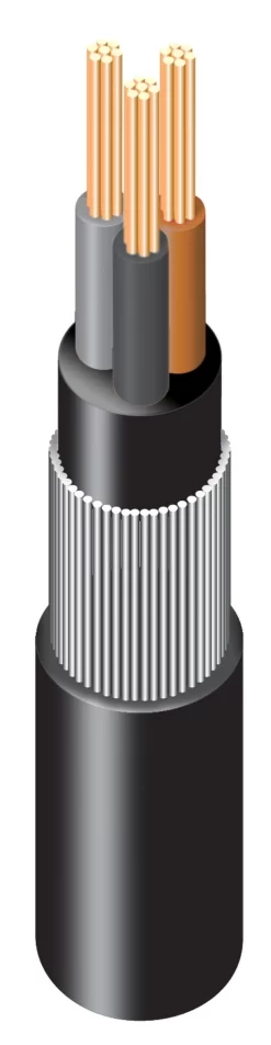 Prysmian 6943X Black Cable 2.5mm² X 10m