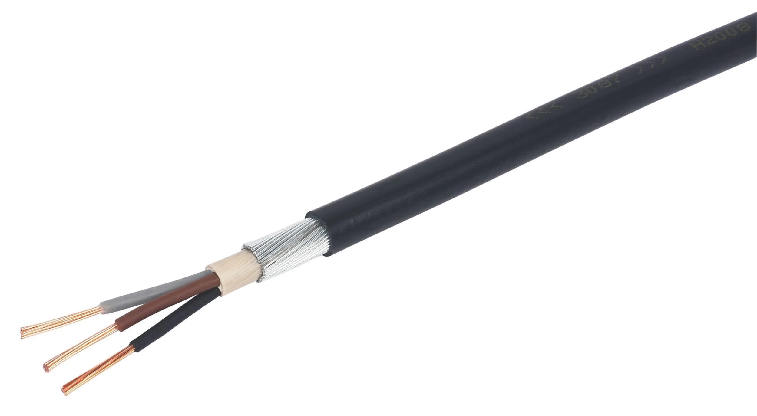 Prysmian 6943X Black Cable 2.5mm² X 25m 3 Prysmian 6943X Black Cable 2.5mm² X 25m