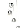 Roccheta Chrome Effect 5 Lamp Pendant Ceiling Light, (Dia)370mm 2 Roccheta Chrome Effect 5 Lamp Pendant Ceiling Light, (Dia)370mm -Professional Electrical Lighting Store roccheta chrome effect 5 lamp pendant ceiling light dia 370mm5036581095383 02c bq