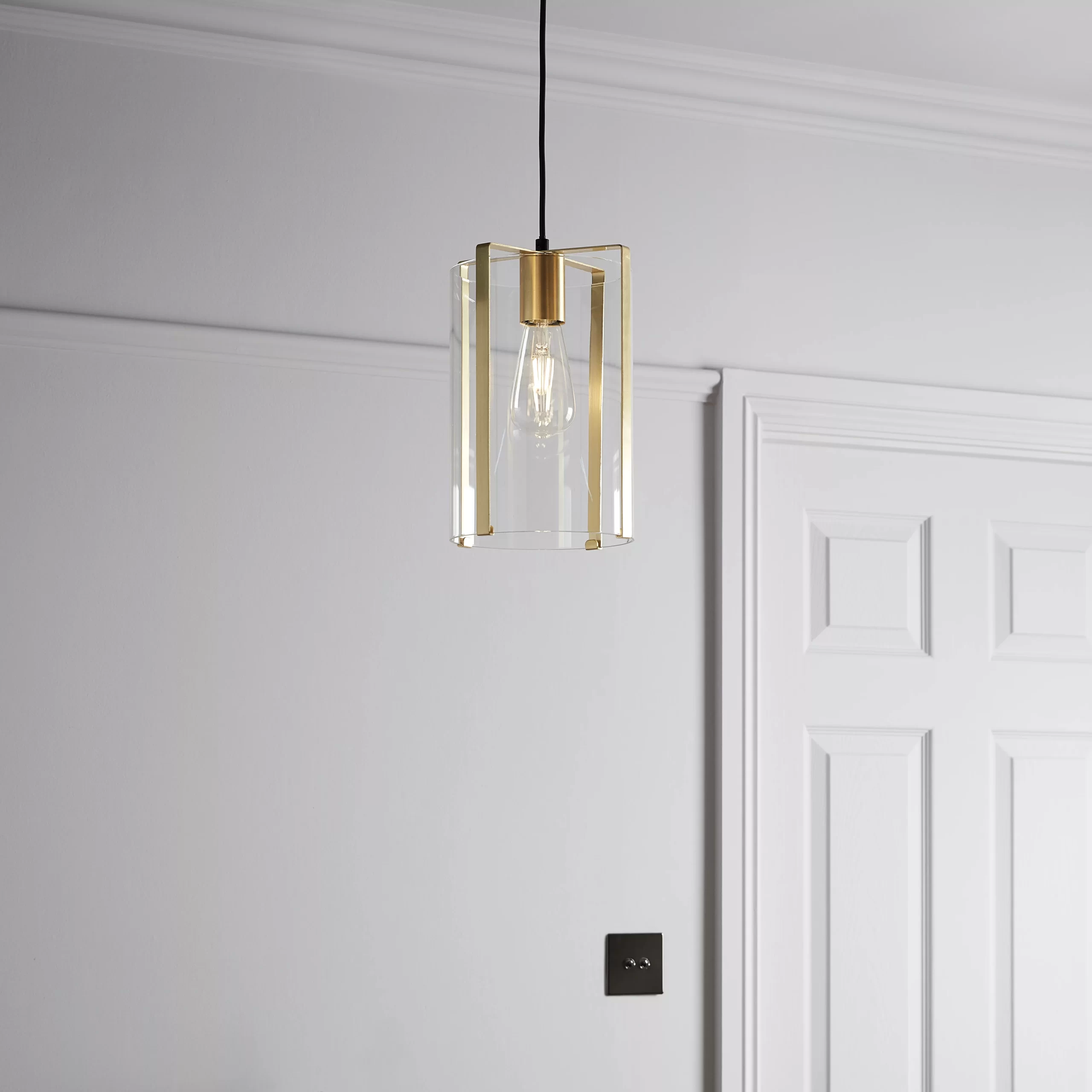 Saiphi Gold Effect Pendant Ceiling Light, (Dia)185mm 3 Saiphi Gold Effect Pendant Ceiling Light, (Dia)185mm