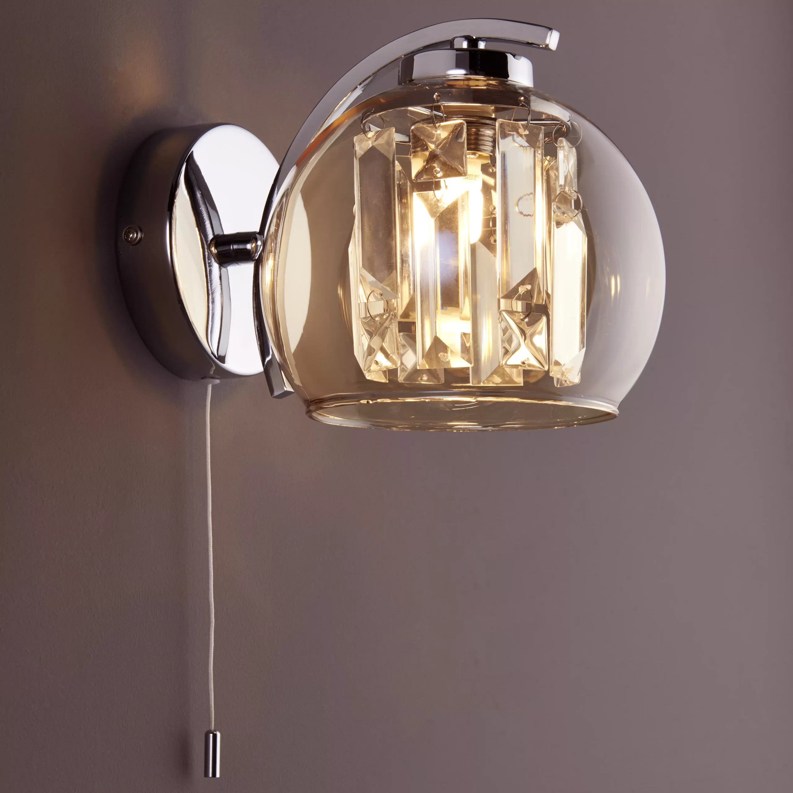 Silas Chrome Effect Wall Light 3 Silas Chrome Effect Wall Light