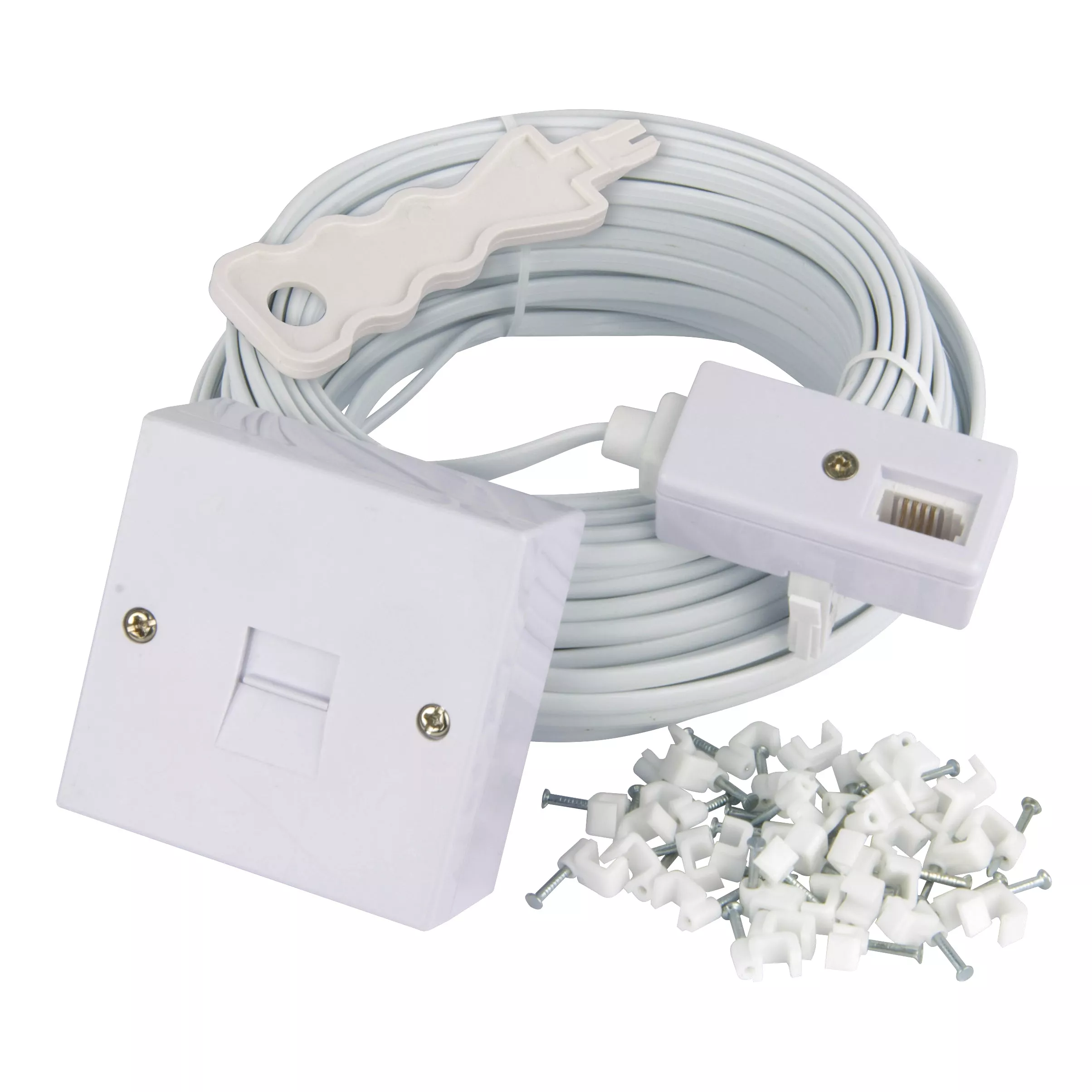 SLX White Telephone Extension Kit, 20m 3 SLX White Telephone Extension Kit, 20m
