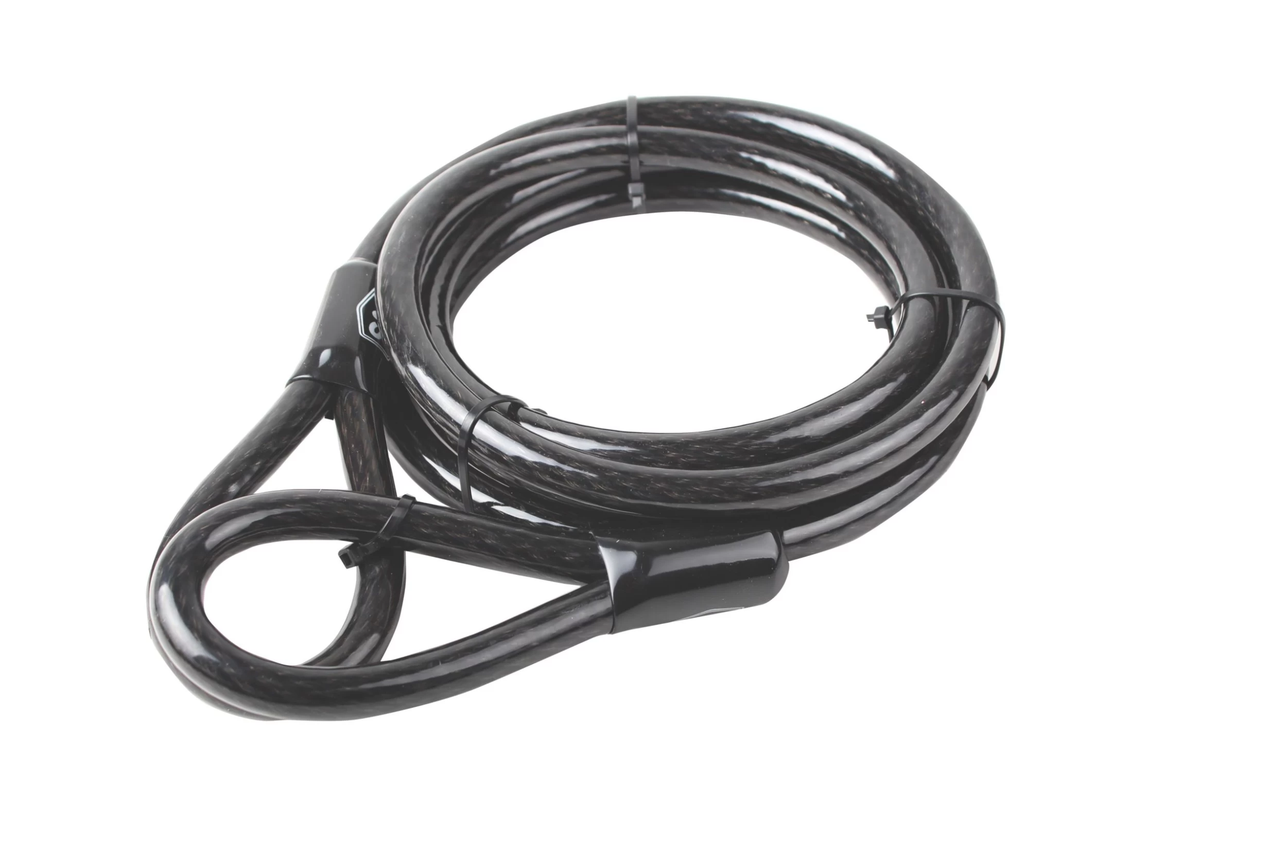 Smith & Locke Black Braided Steel Security Cable, (L)3m (Dia)15mm 3 Smith & Locke Black Braided Steel Security Cable, (L)3m (Dia)15mm