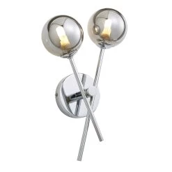 Spa Avalon Gloss Chrome Wired Wall Light