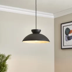 Stacked Black Pendant Ceiling Light, (Dia)380mm