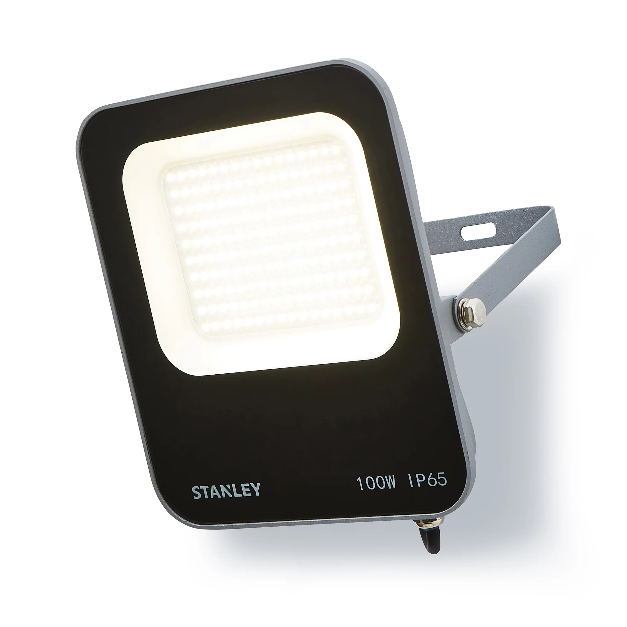Stanley IK10 Black Mains-powered Cool Daylight LED Without Sensor Slimline Floodlight 11000lm 3 Stanley IK10 Black Mains-powered Cool Daylight LED Without Sensor Slimline Floodlight 11000lm