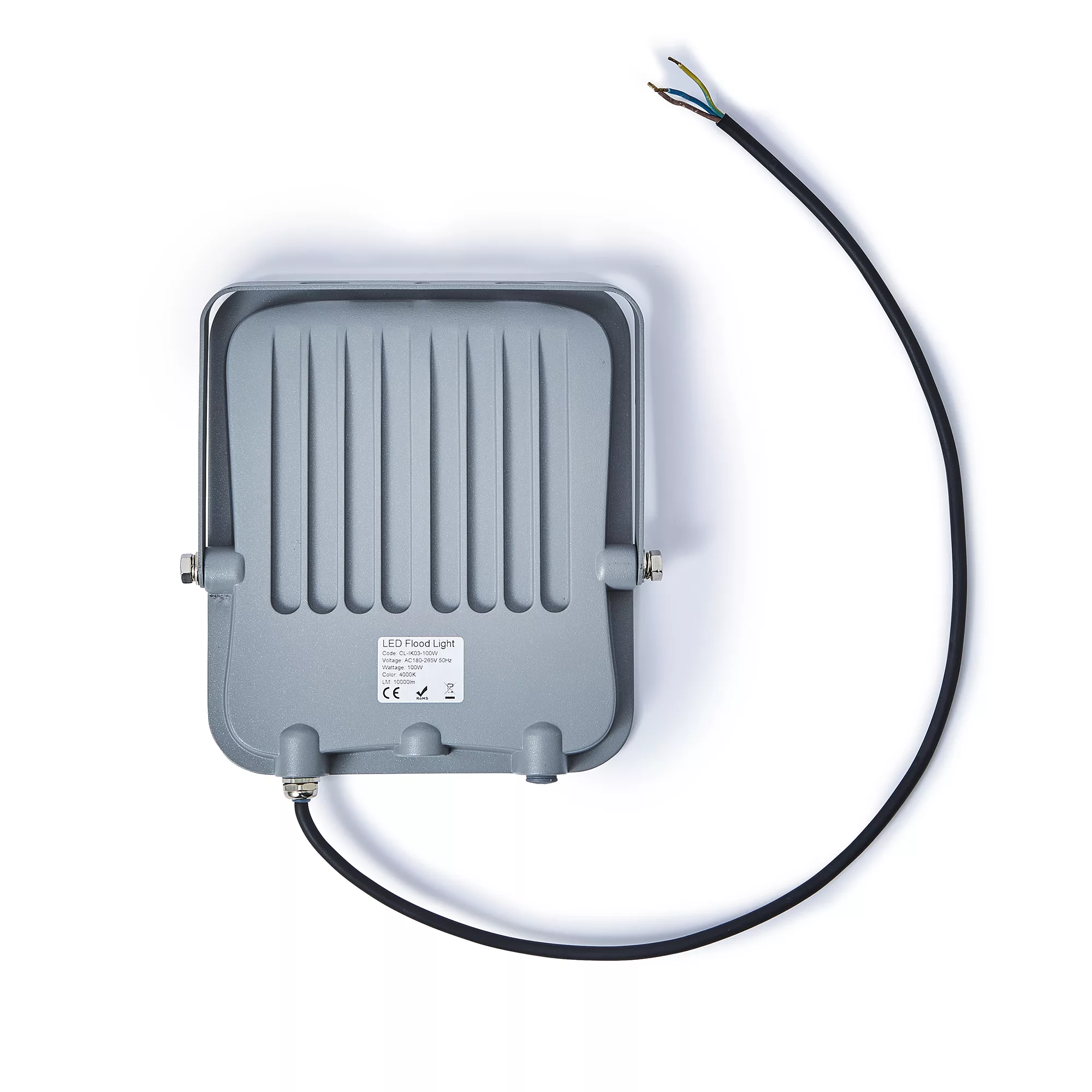 Stanley IK10 Black Mains-powered Cool Daylight LED Without Sensor Slimline Floodlight 11000lm 5 Stanley IK10 Black Mains-powered Cool Daylight LED Without Sensor Slimline Floodlight 11000lm - Image 3