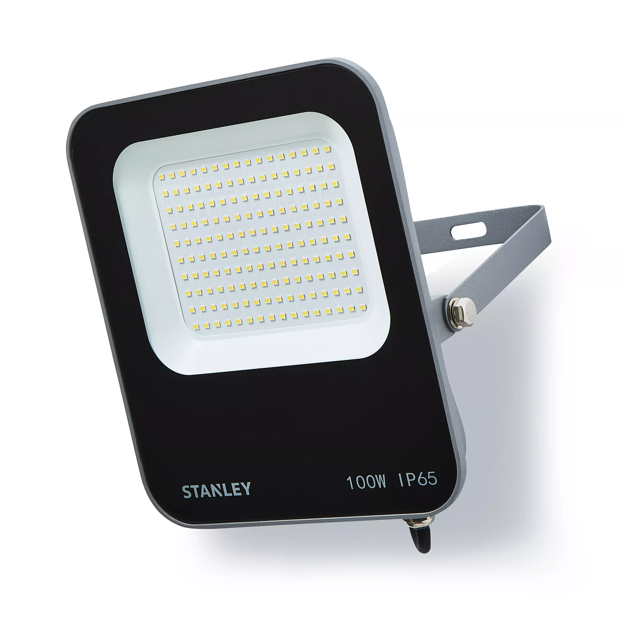 Stanley IK10 Black Mains-powered Cool Daylight LED Without Sensor Slimline Floodlight 11000lm 4 Stanley IK10 Black Mains-powered Cool Daylight LED Without Sensor Slimline Floodlight 11000lm - Image 2