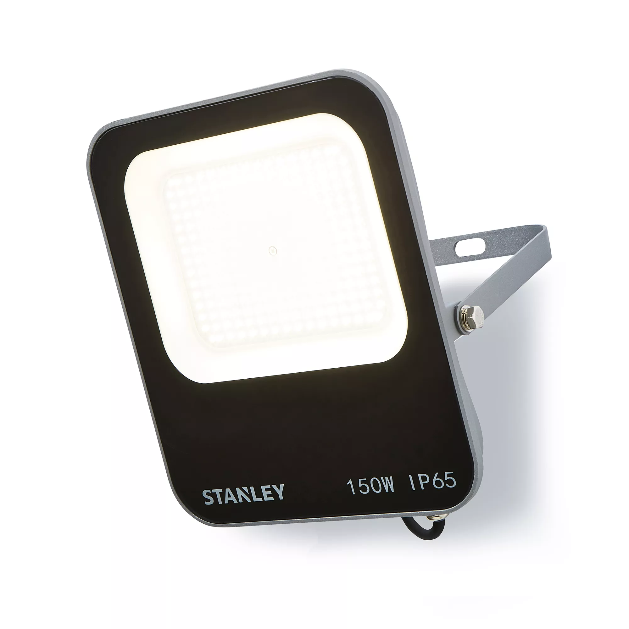 Stanley IK10 Black Mains-powered Cool Daylight LED Without Sensor Slimline Floodlight 16500lm 3 Stanley IK10 Black Mains-powered Cool Daylight LED Without Sensor Slimline Floodlight 16500lm
