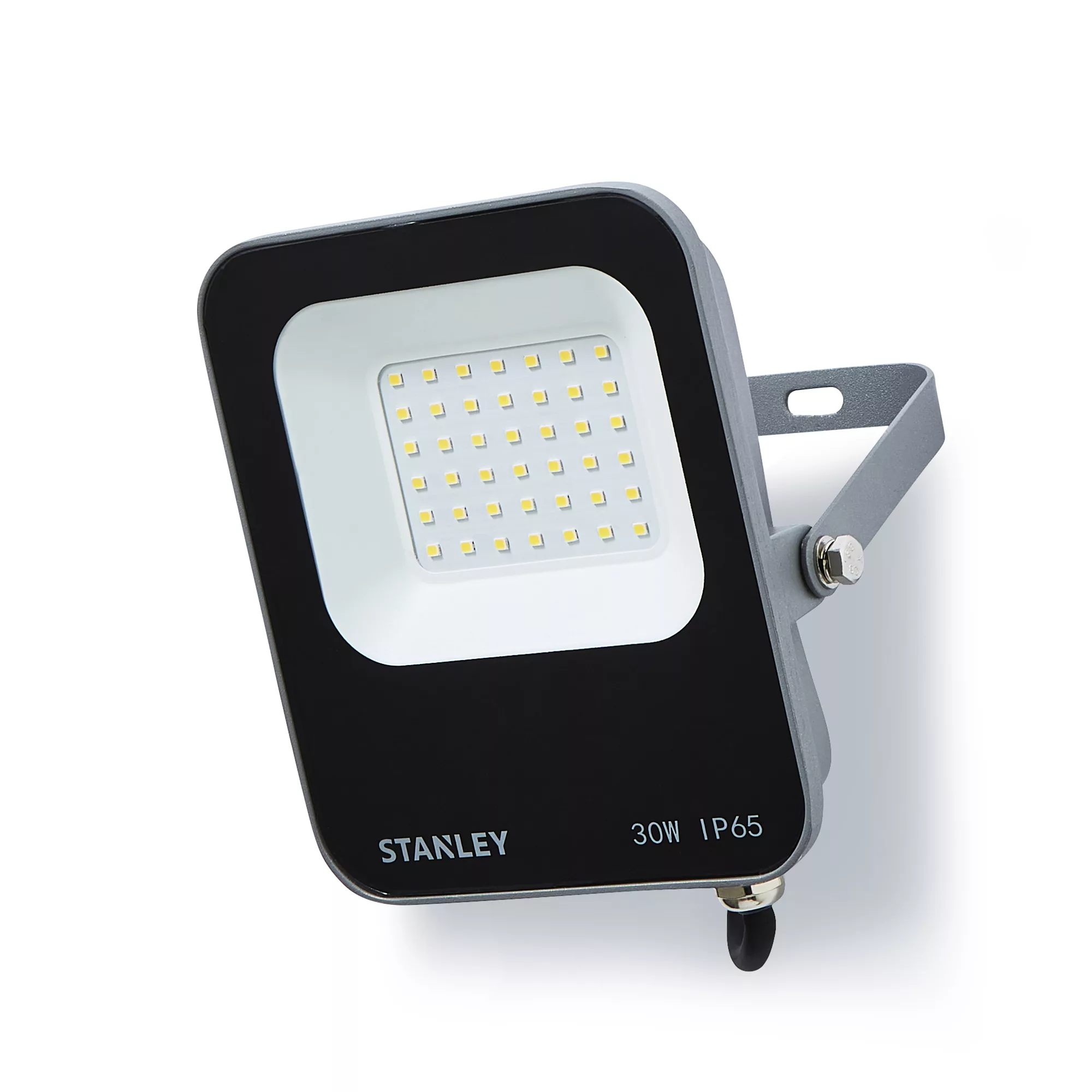 Stanley IK10 Black Mains-powered Cool Daylight LED Without Sensor Slimline Floodlight 3300lm 4 Stanley IK10 Black Mains-powered Cool Daylight LED Without Sensor Slimline Floodlight 3300lm - Image 2