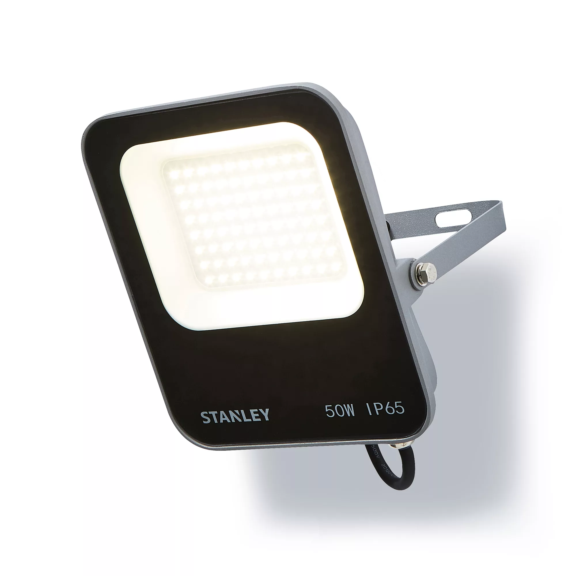 Stanley IK10 Black Mains-powered Cool Daylight LED Without Sensor Slimline Floodlight 6600lm 3 Stanley IK10 Black Mains-powered Cool Daylight LED Without Sensor Slimline Floodlight 6600lm