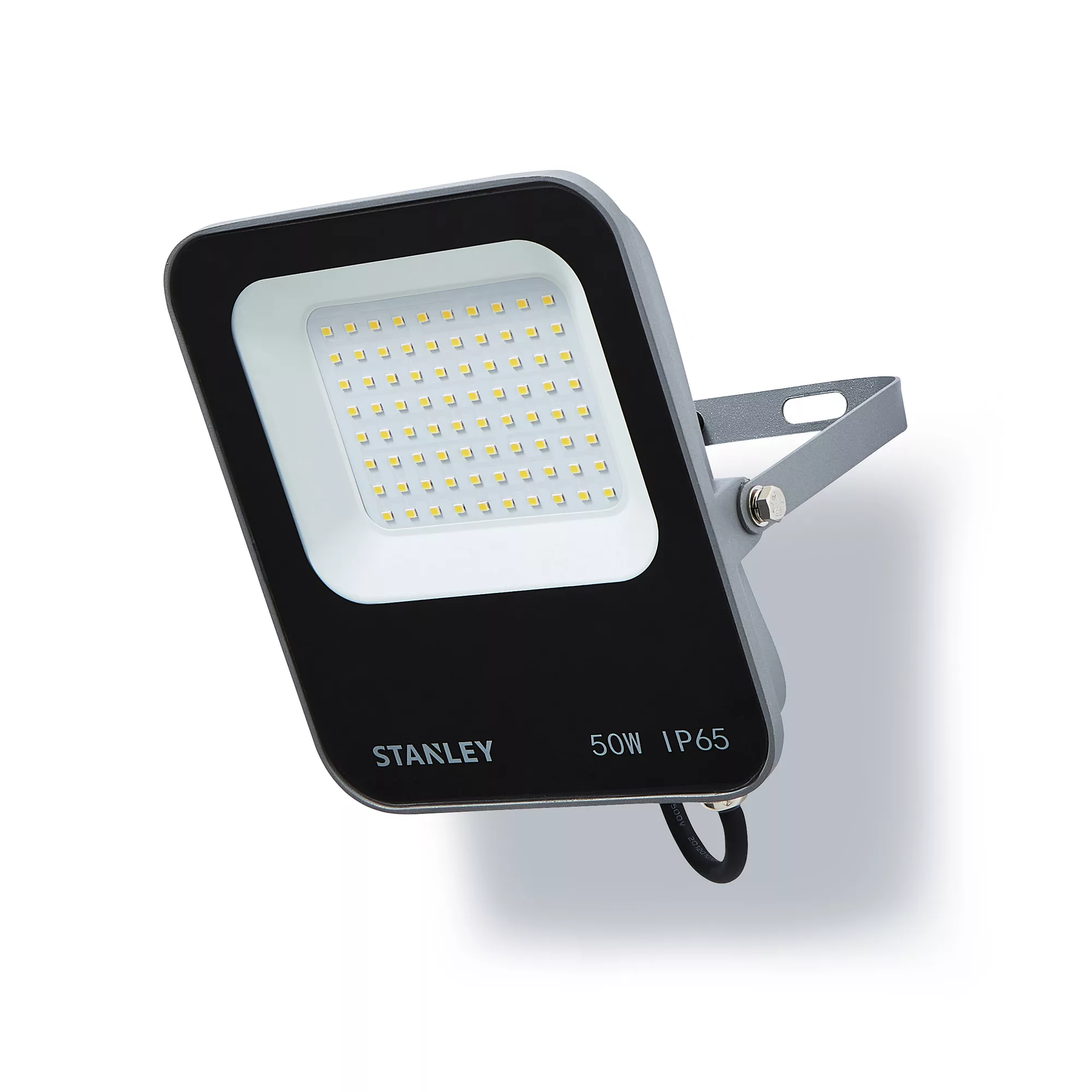 Stanley IK10 Black Mains-powered Cool Daylight LED Without Sensor Slimline Floodlight 6600lm 4 Stanley IK10 Black Mains-powered Cool Daylight LED Without Sensor Slimline Floodlight 6600lm - Image 2