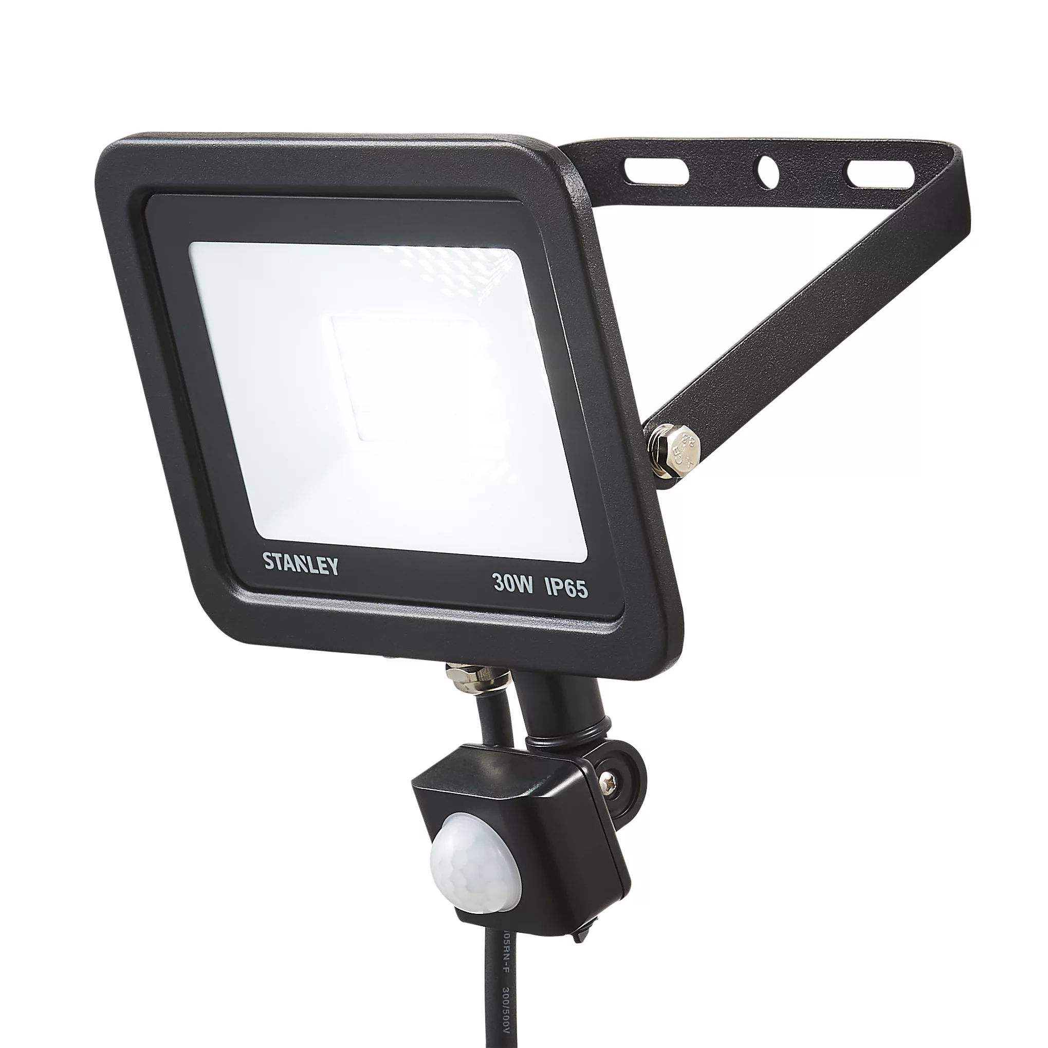 Stanley SXLS343614KBE Black Mains-powered Cool White Outdoor LED PIR Floodlight 2400lm 4 Stanley SXLS343614KBE Black Mains-powered Cool White Outdoor LED PIR Floodlight 2400lm - Image 2