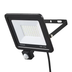 Stanley SXLS343624KBE Black Mains-powered Cool White Outdoor LED PIR Floodlight 4000lm