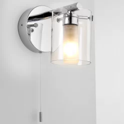 Syren Chrome Effect Bathroom Wall Light