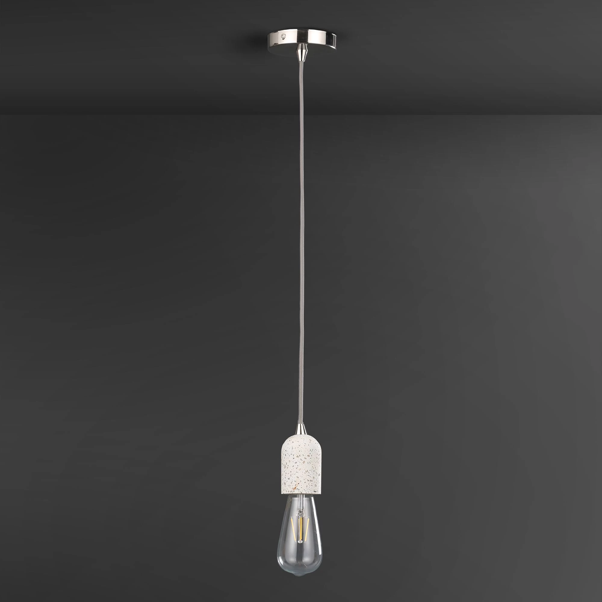 Terrazzo Pendant Grey & White Ceiling Light 5 Terrazzo Pendant Grey & White Ceiling Light - Image 3