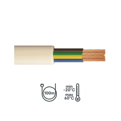 Time 3183B White 3-core Cable 1.5mm² X 100m 5 Time 3183B White 3-core Cable 1.5mm² X 100m -Professional Electrical Lighting Store time 3183b white 3 core cable 1 5mm x 100m5056498302602 01h bq