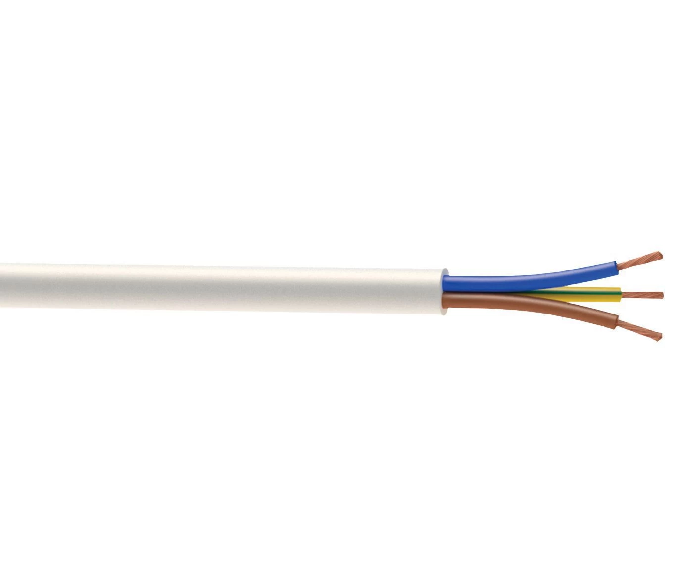 Time 3183TQ White 3 Core Fire Cable, 2.5mm² X 5m 3 Time 3183TQ White 3 Core Fire Cable, 2.5mm² X 5m