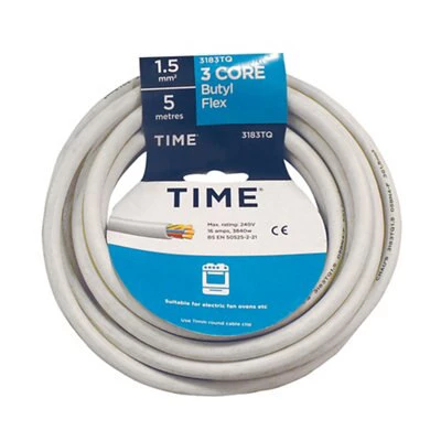 Time 3183TQ White Cable 1.5mm² X 5m 4 Time 3183TQ White Cable 1.5mm² X 5m - Image 2