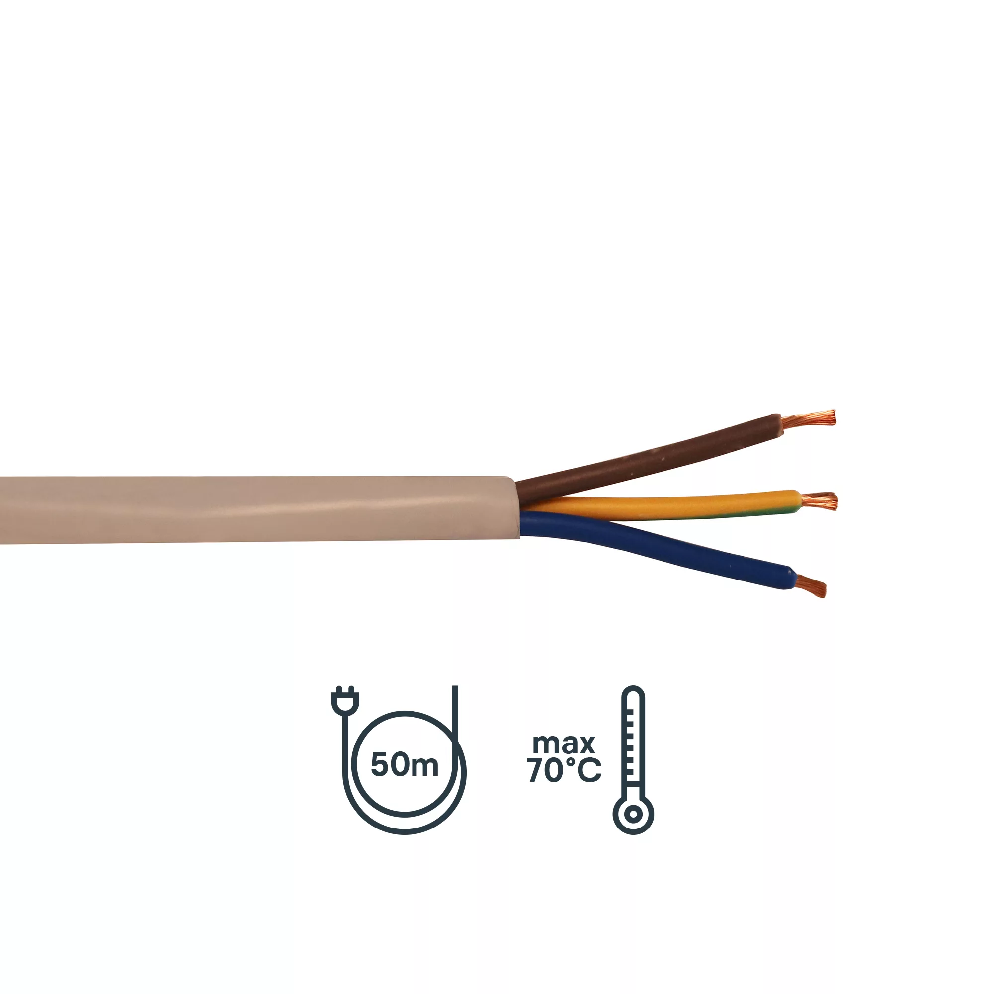 Time 3183Y White Cable 2.5mm² X 50m 4 Time 3183Y White Cable 2.5mm² X 50m - Image 2