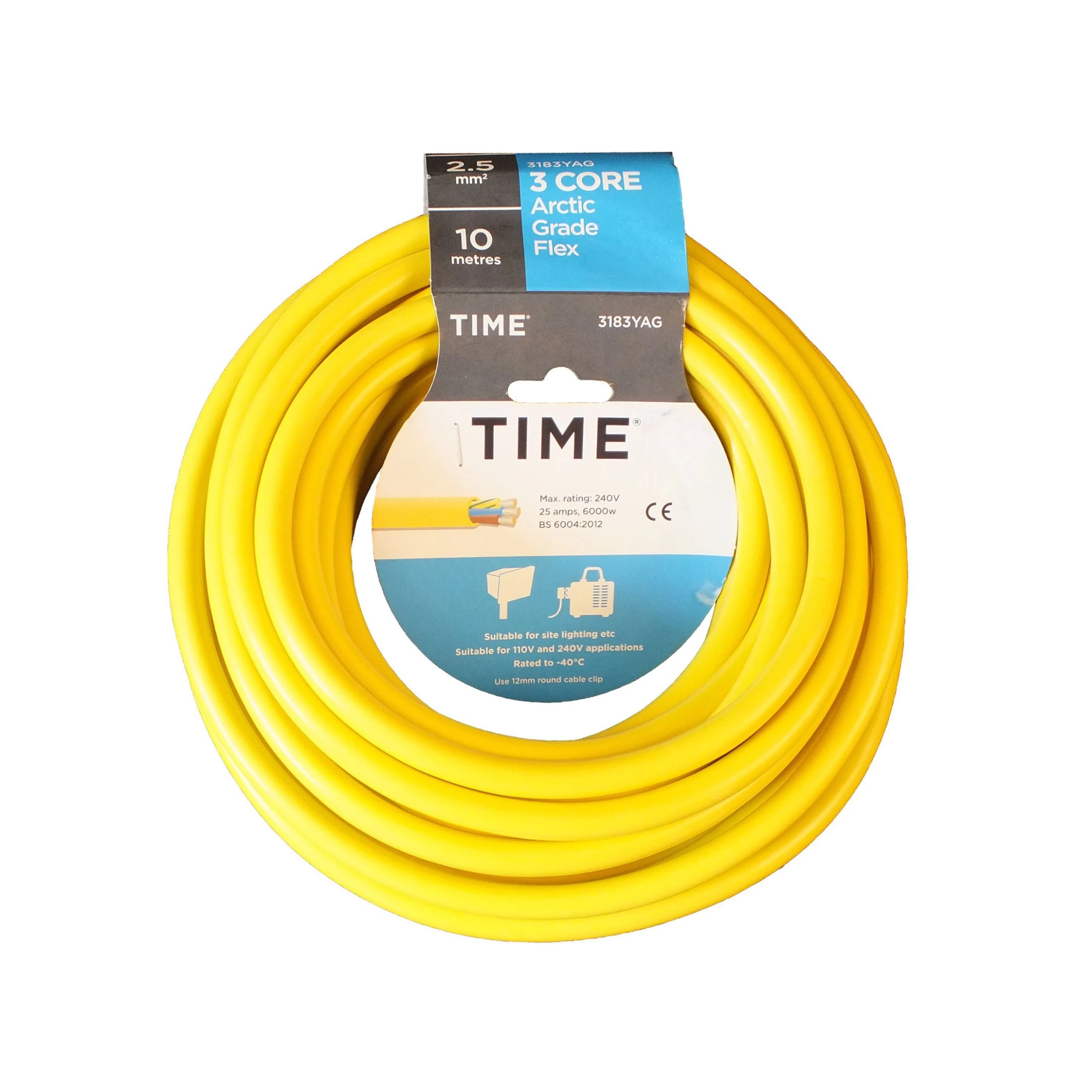 Time 3183YA Yellow Cable 2.5mm² X 10m 3 Time 3183YA Yellow Cable 2.5mm² X 10m