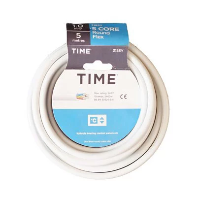 Time 3185Y White Cable 1mm² X 5m 4 Time 3185Y White Cable 1mm² X 5m - Image 2