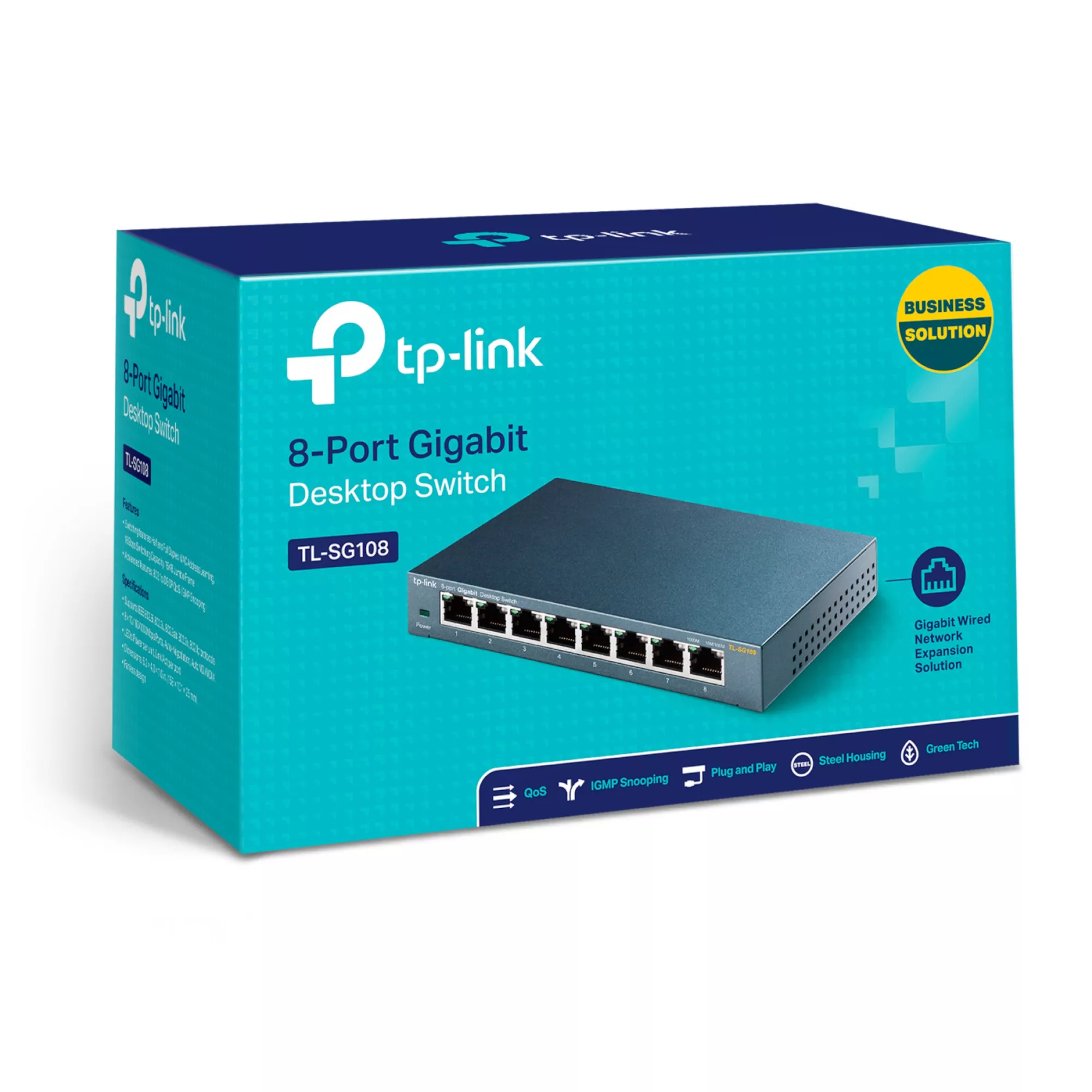 TP-Link 8 Port Navy Blue Ethernet Switch 8 TP-Link 8 Port Navy Blue Ethernet Switch - Image 6