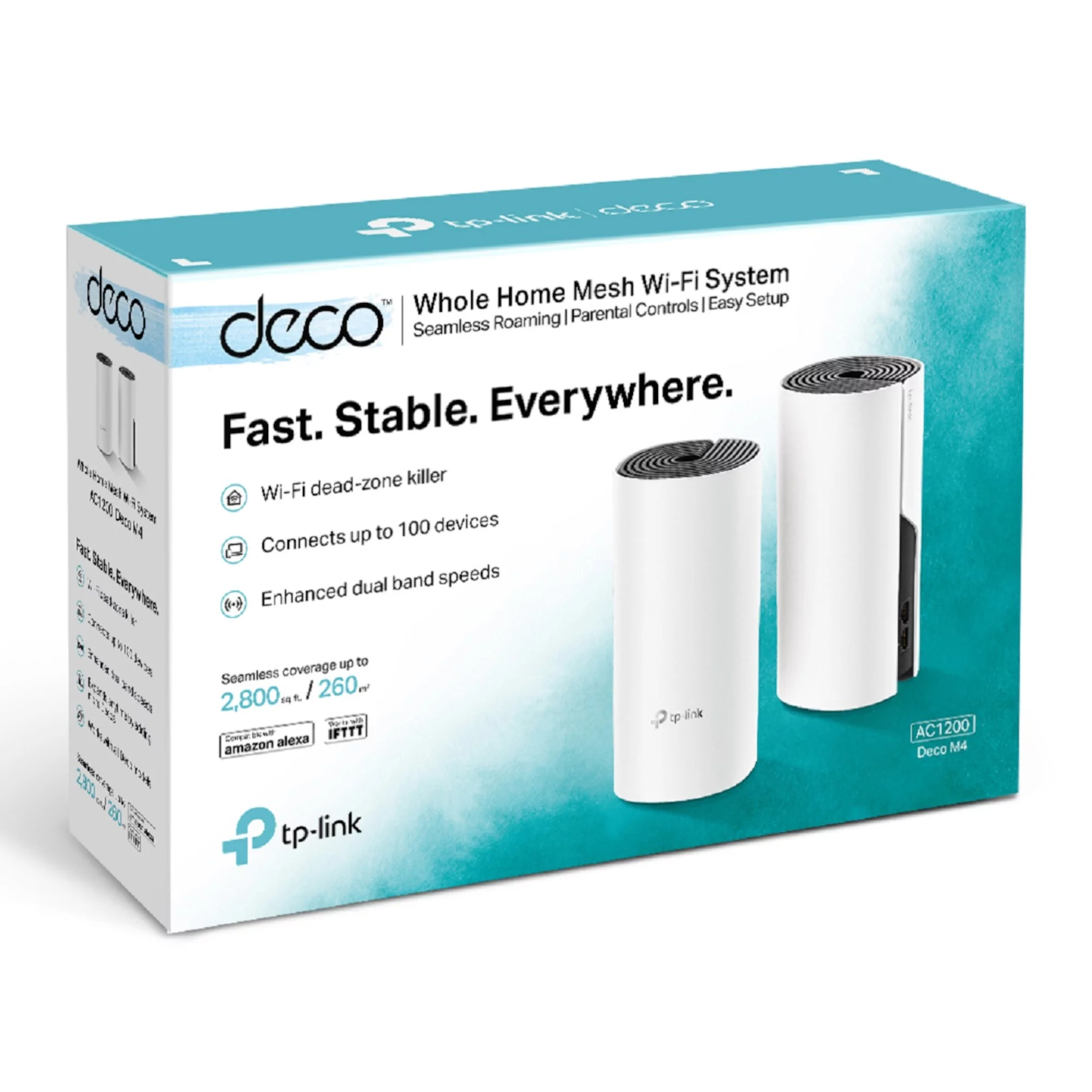 TP Link Deco M4 Dual-band Whole Home WiFi System, Pack Of 2 9 TP Link Deco M4 Dual-band Whole Home WiFi System, Pack Of 2 - Image 7