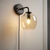 Vara Matt Black Plug-in Wall Light 1 Vara Matt Black Plug-in Wall Light -Professional Electrical Lighting Store vara matt black plug in wall light5014838957431 01c bq