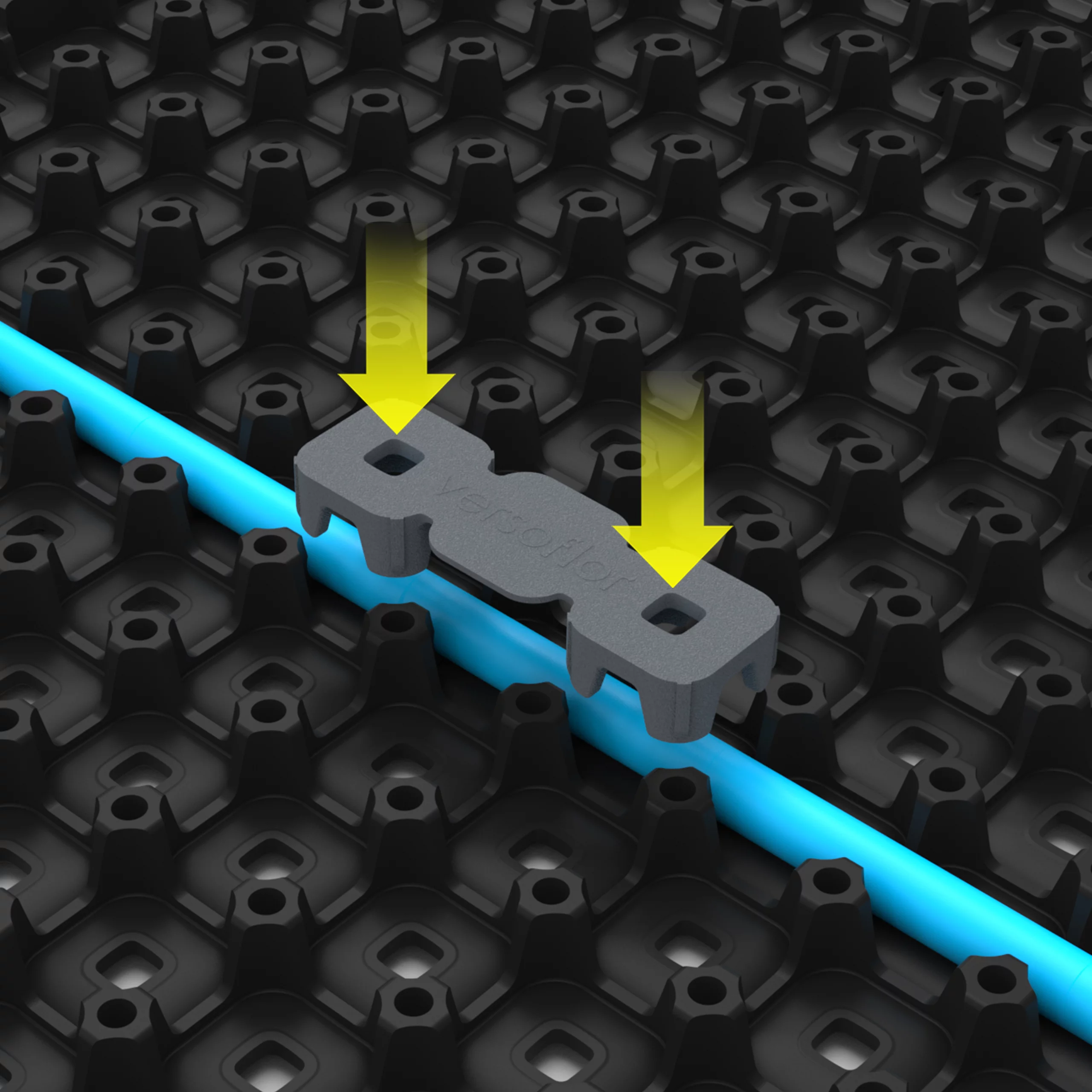 Versoflor Grey Cable Clip Pack Of 10 6 Versoflor Grey Cable Clip Pack Of 10 - Image 4