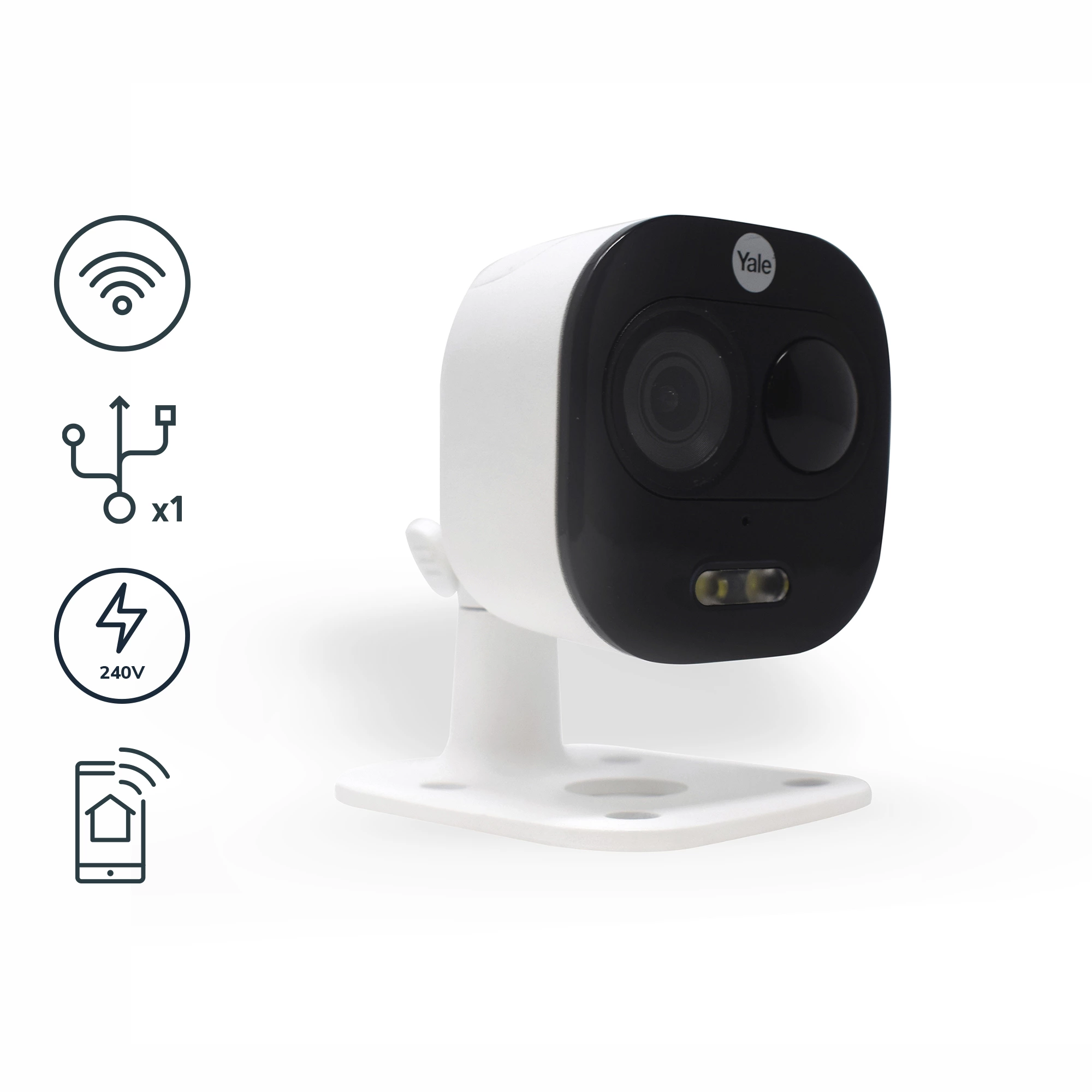 Yale All-in-One Wireless Outdoor Smart IP Camera In Black 3 Yale All-in-One Wireless Outdoor Smart IP Camera In Black