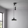 Yarra Matt Black Pendant Ceiling Light, (Dia)300mm 2 Yarra Matt Black Pendant Ceiling Light, (Dia)300mm -Professional Electrical Lighting Store yarra matt black pendant ceiling light dia 300mm5036581096137 01i