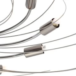 Yarrow Spiral Black Chrome Effect 10 Lamp Ceiling Light 8 Yarrow Spiral Black Chrome Effect 10 Lamp Ceiling Light -Professional Electrical Lighting Store yarrow spiral black chrome effect 10 lamp ceiling light5020024514333 02bq