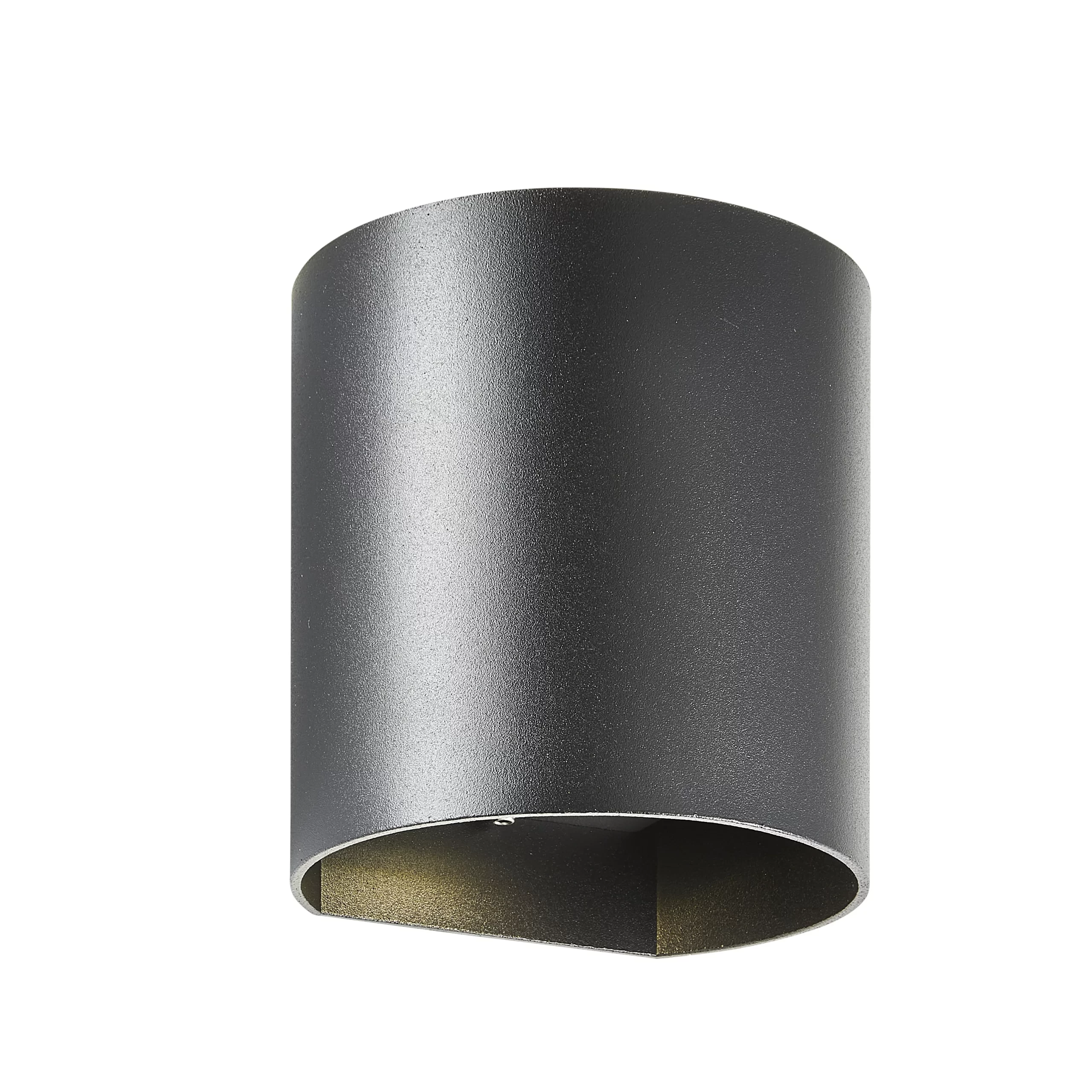 Zinc Pico Fixed Matt Black Mains-powered LED Outdoor Curved Wall Light 620lm (Dia)11cm 3 Zinc Pico Fixed Matt Black Mains-powered LED Outdoor Curved Wall Light 620lm (Dia)11cm