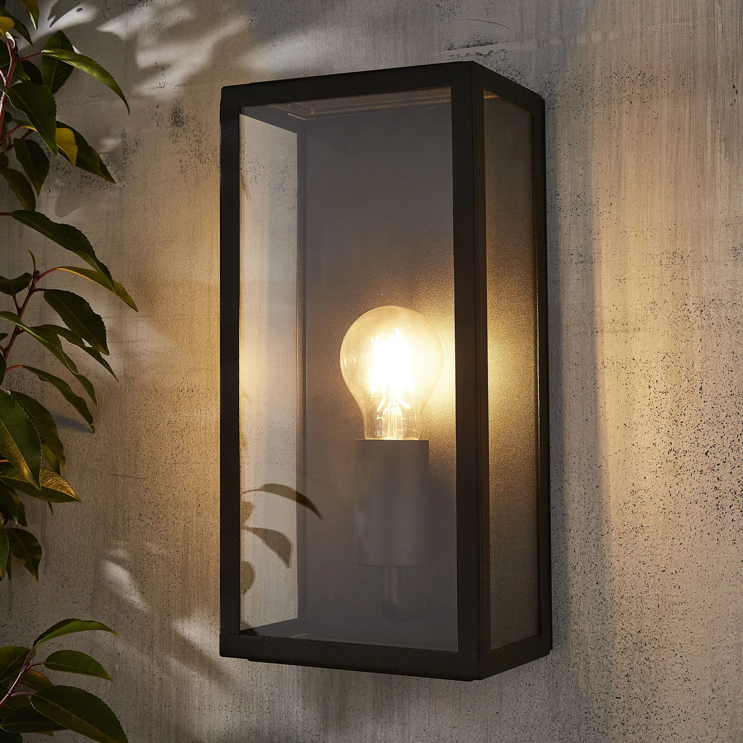 Zinc Thora Fixed Matt Black Mains-powered Outdoor ON/OFF Wall Light (Dia)16cm 3 Zinc Thora Fixed Matt Black Mains-powered Outdoor ON/OFF Wall Light (Dia)16cm