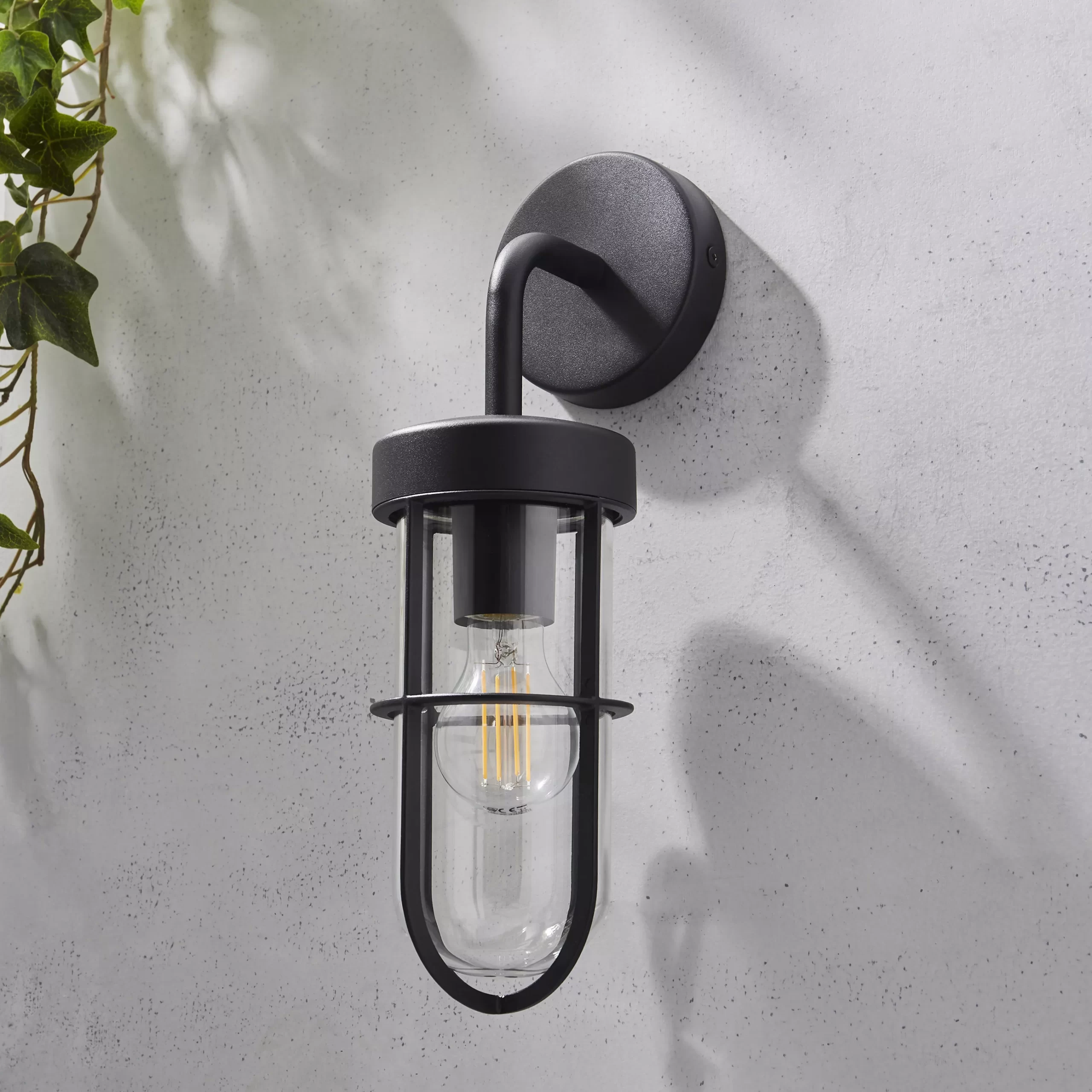Zinc Westport Matt Black Mains-powered LED Outdoor On/Off Wall Light (Dia)11cm 3 Zinc Westport Matt Black Mains-powered LED Outdoor On/Off Wall Light (Dia)11cm